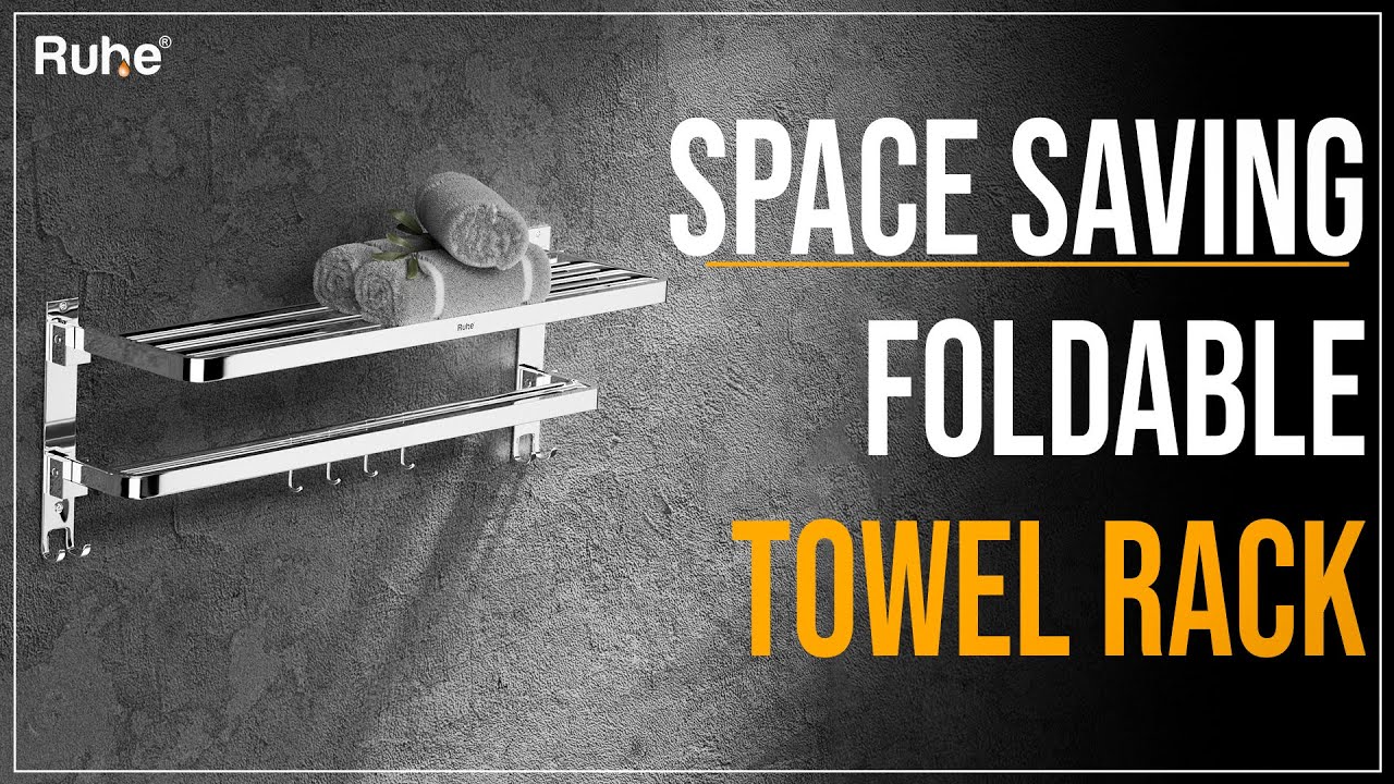 Foldable Towel Rack | Wall Mounted Towel Rack | Best Bathroom Accessories | Ruhe