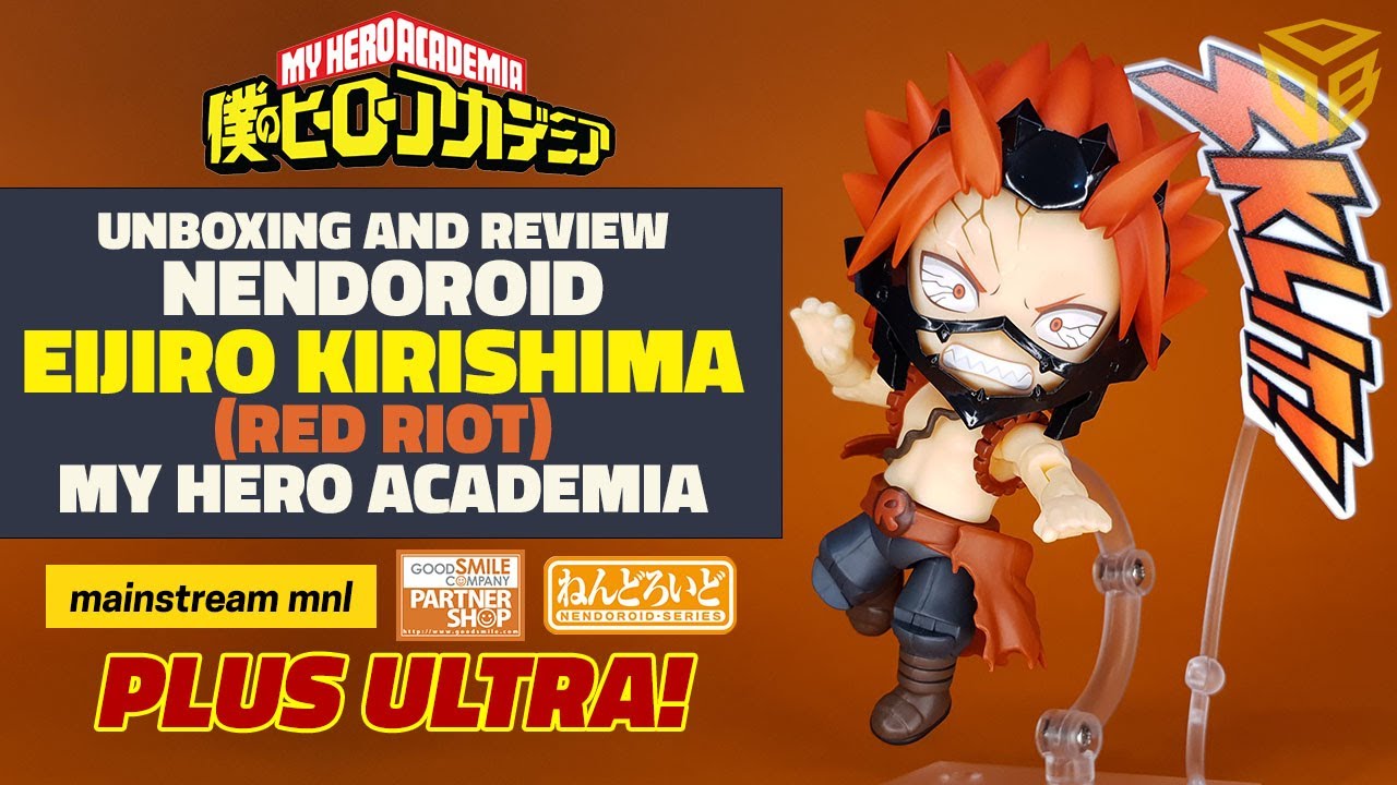 Eijiro Kirishima (Red Riot) from My Hero Academia - Nendoroid Figure - Unboxing and Review