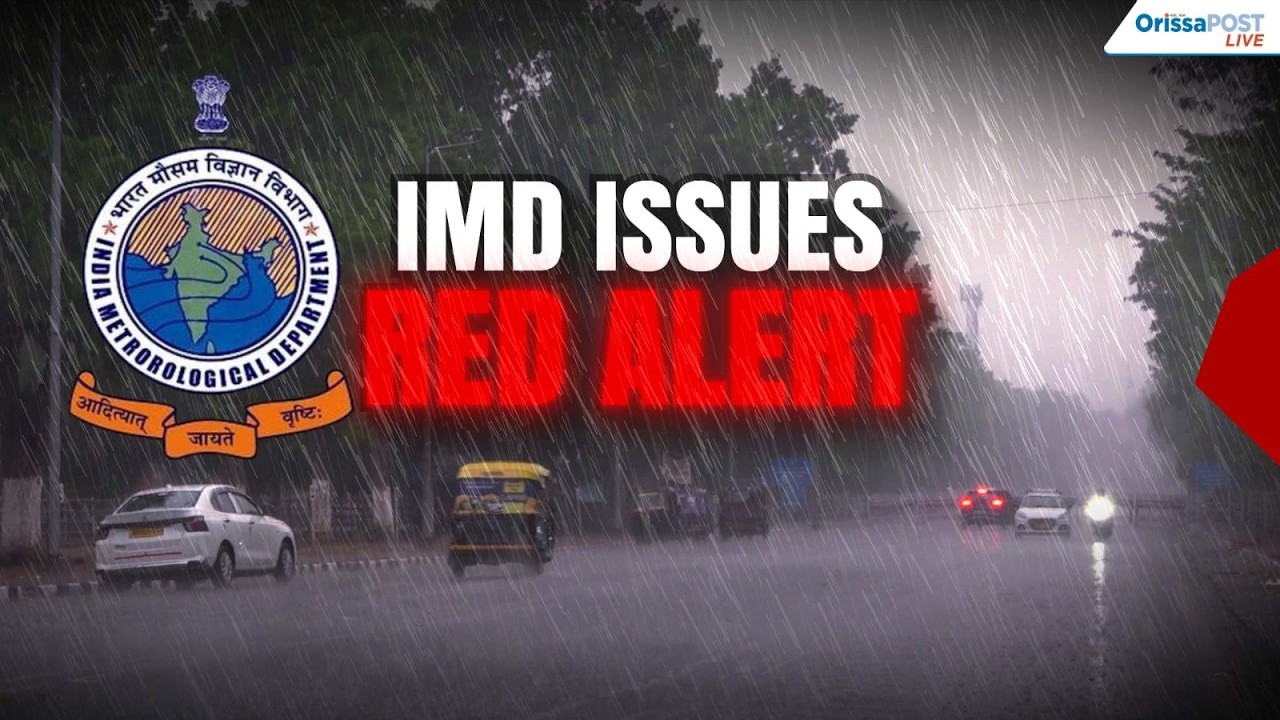 Odisha weather update | IMD issues red alert for 3 districts as low-pressure system intensifies