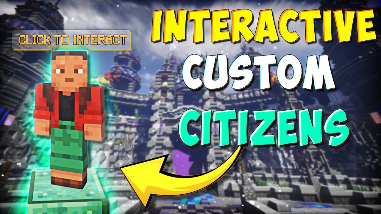 Как добавить NPC для создания SERVER HUB на вашем сервере Minecraft (плагин Citizens для Minecraft)