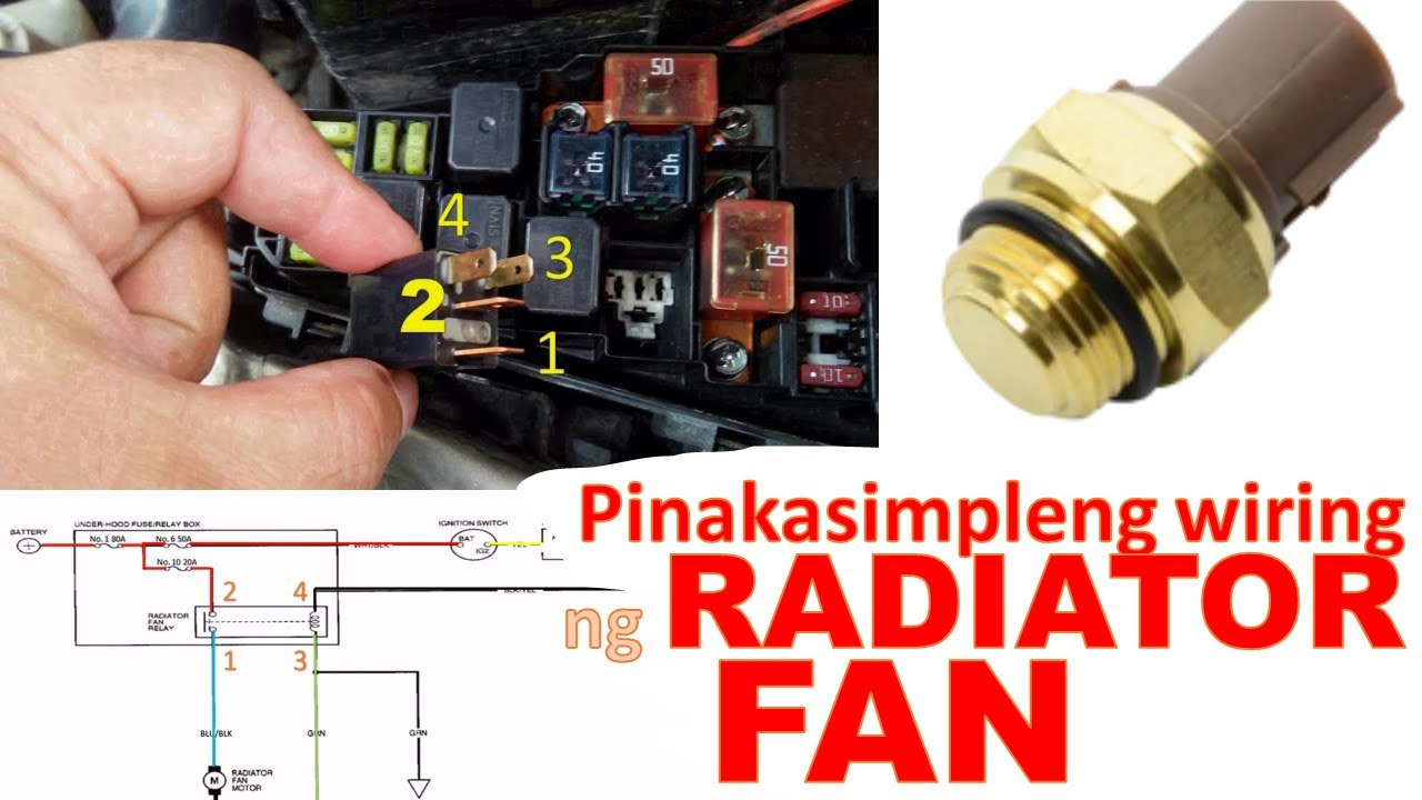 Pinaka simpleng radiator fan wiring (Honda City)