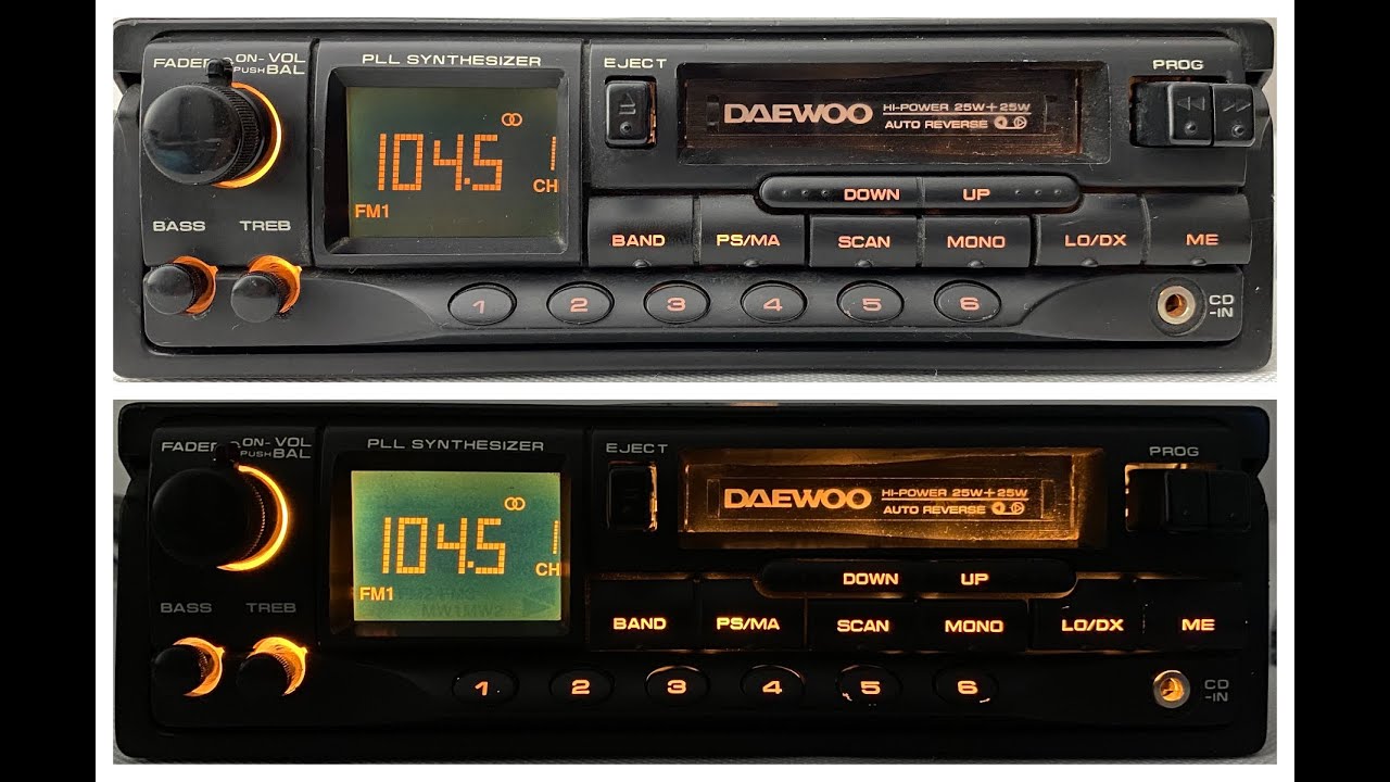 1990s Daewoo AKF-9255V Car Cassette FM Radio Player + Bluetooth