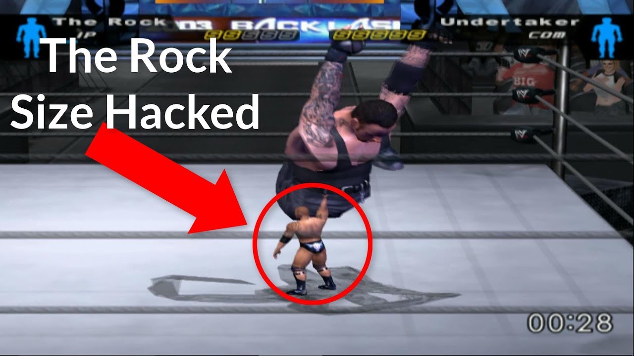 The Rock Size Hacked | WWE SmackDown! Here Comes The Pain (2003)