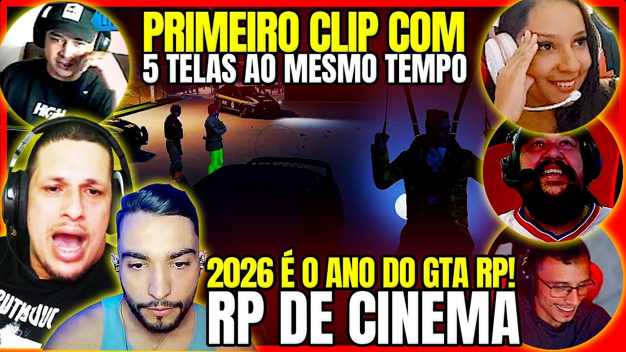 2026 é o ANO DO GTA RP😱 CHUCKY, ZOIO E A POLICIA FIZERAM UM RP DE CINEMA NA CAPITAL CITY GTA RP