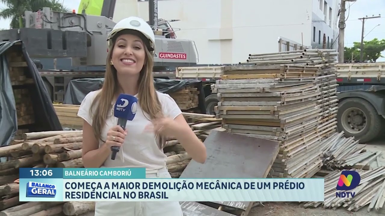 Demolição do Edifício Ivo Roveda Começa em Balneário Camboriú
