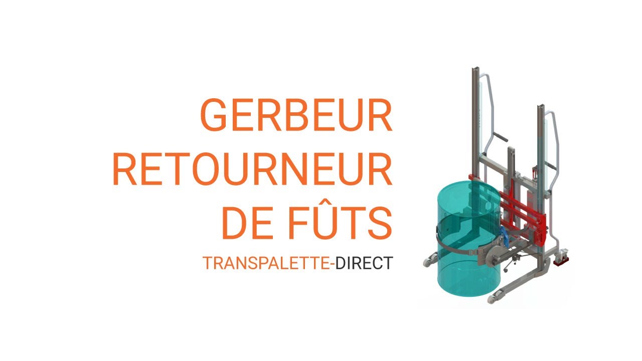 Gerbeur retourneur de fût | transpalette-direct.fr
