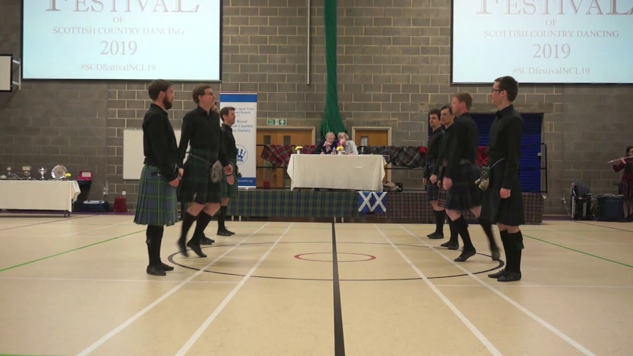 RSCDS Lyon Branch Men Hey Johnnie Cope Newcastle 2019