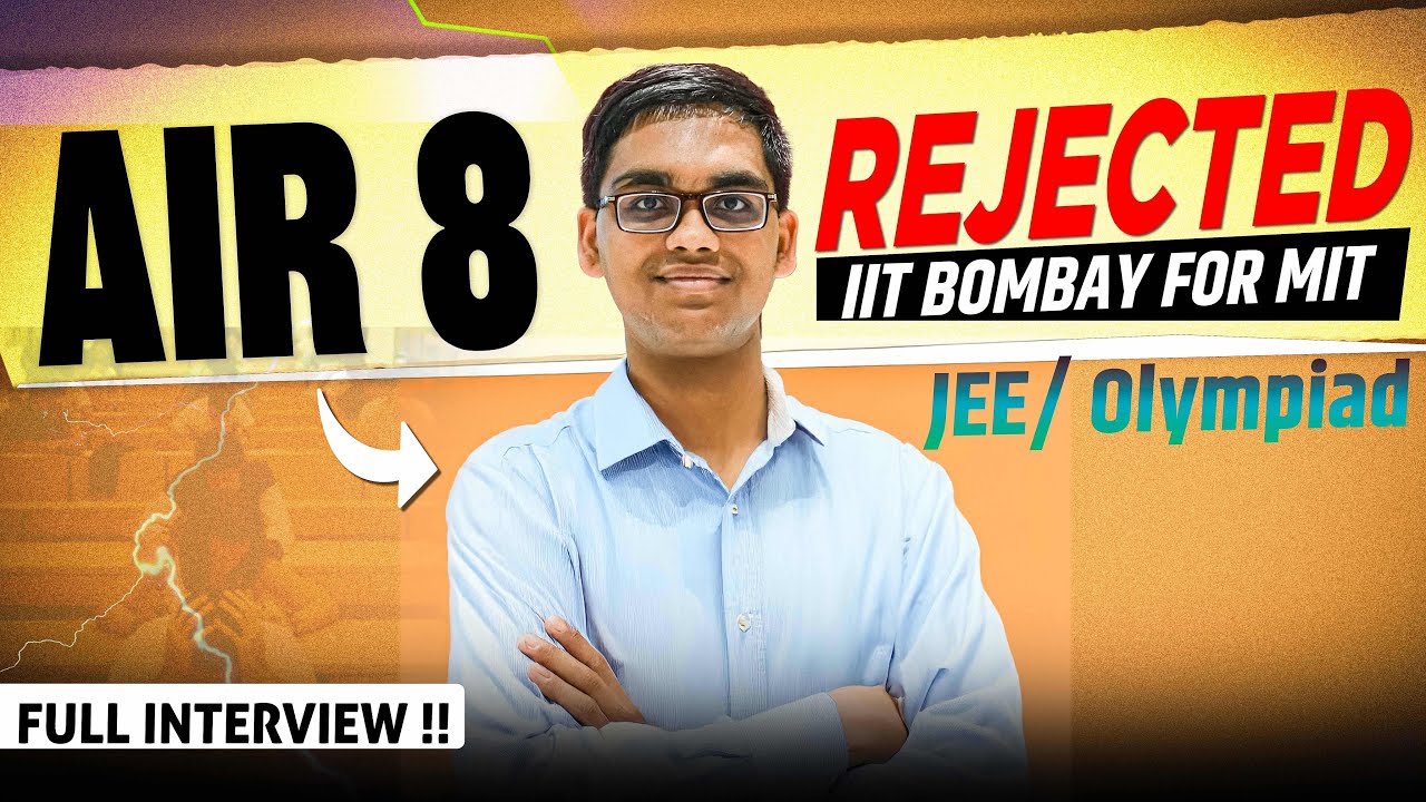 Why JEE 2025 AIR 8 Rejected IIT Bombay for MIT?!🤫 Untold story of Devesh Bhaiya🔥