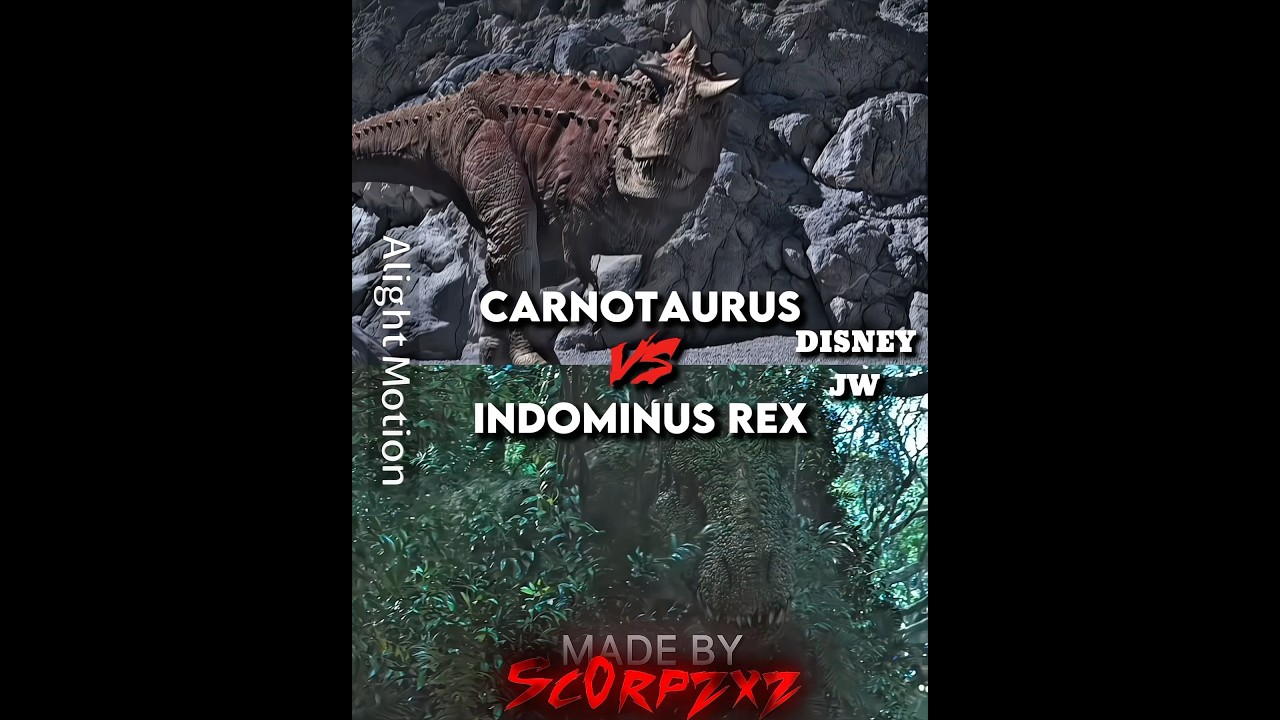 Carnotaurus vs Indominus rex #wisedit