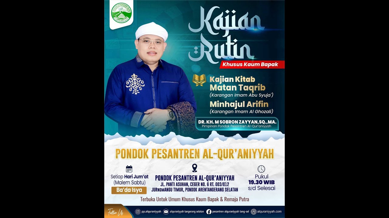 PENGAJIAN MINGGUAN KAUM BAPAK-BAPAK (UNTUK UMUM JUMAT 7 NOVEMBER 2025