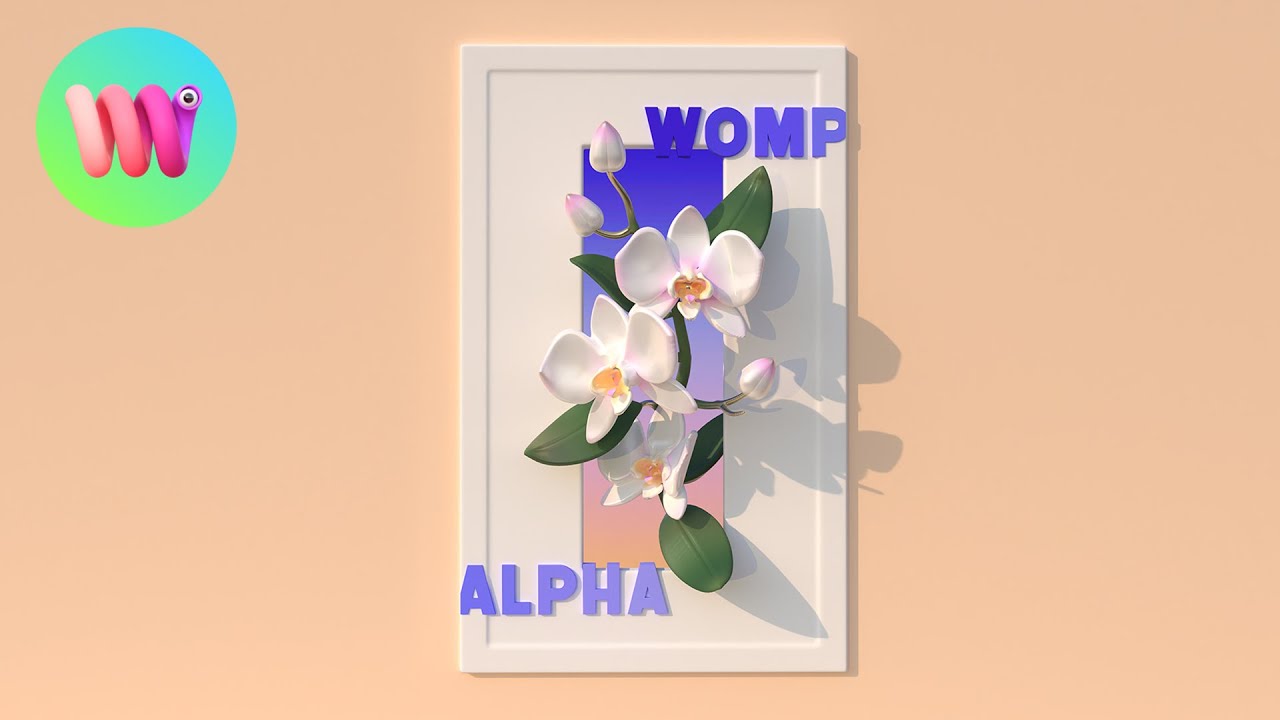 Make a Floral Poster on Womp with Anyfish (feautured artist) 🪷