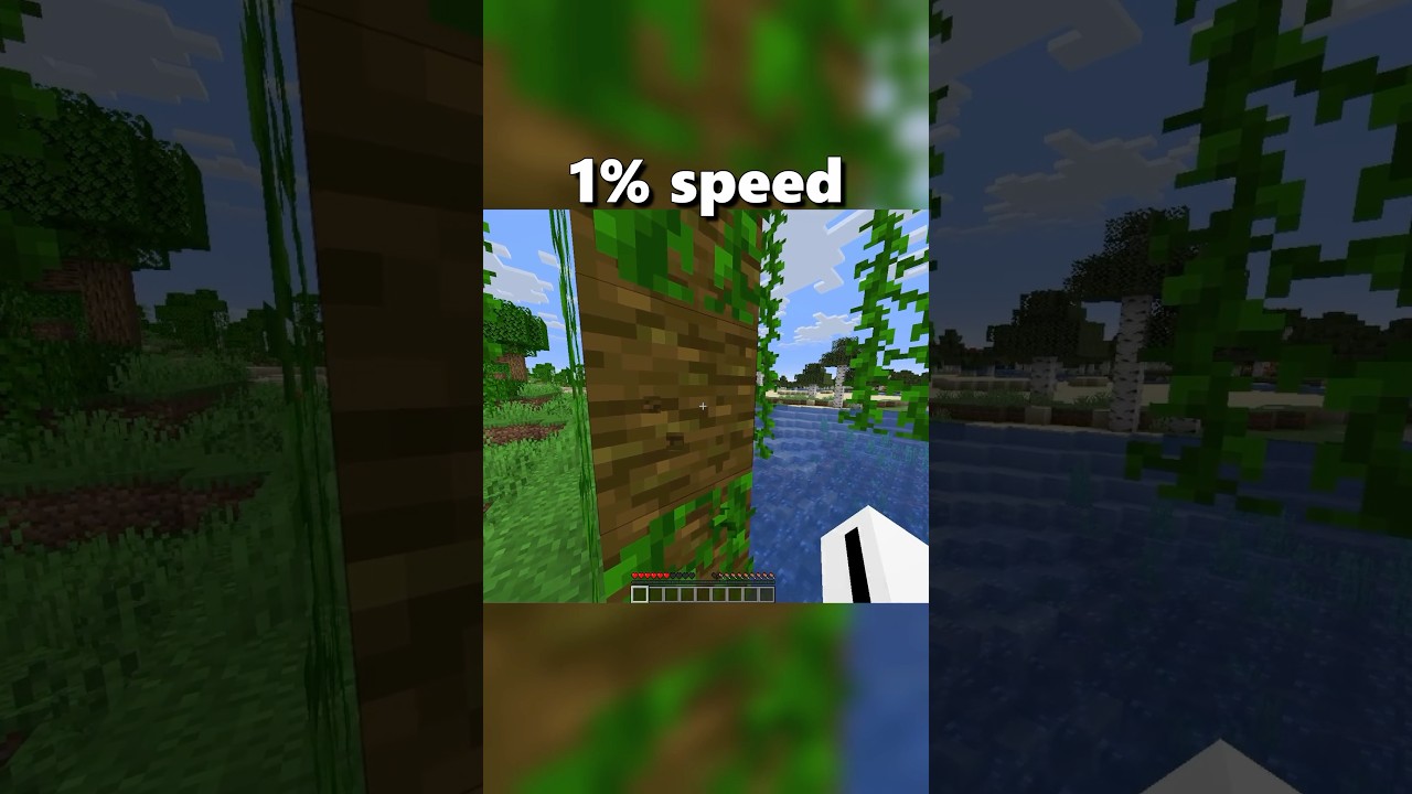 What does Minecraft look like at 10,000% speed?