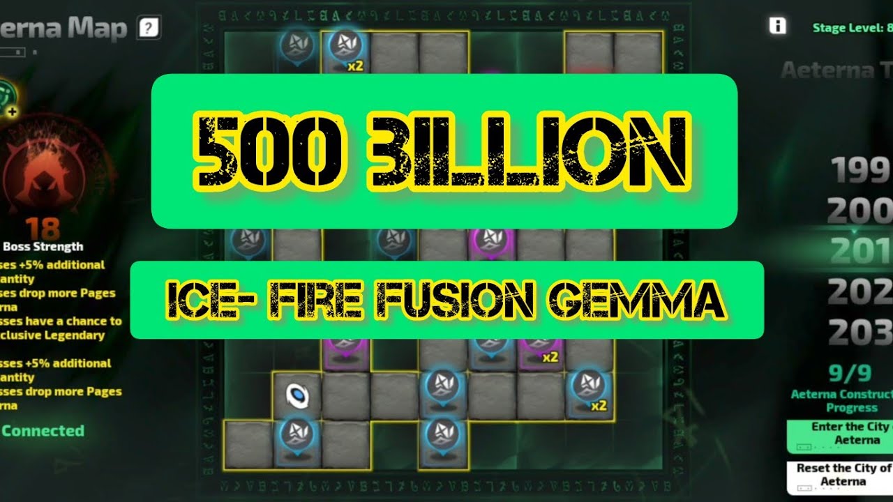 Torchlight Infinity SS4: Ice- Fire Fusion Gemma 500 billion { Scorching Pulse } Aeterna map 201 Tier