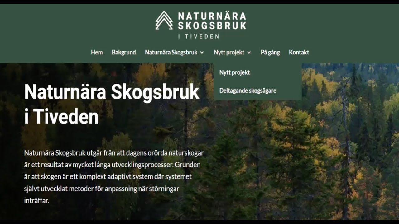 Anders Tivell om Naturnära skogsbruk