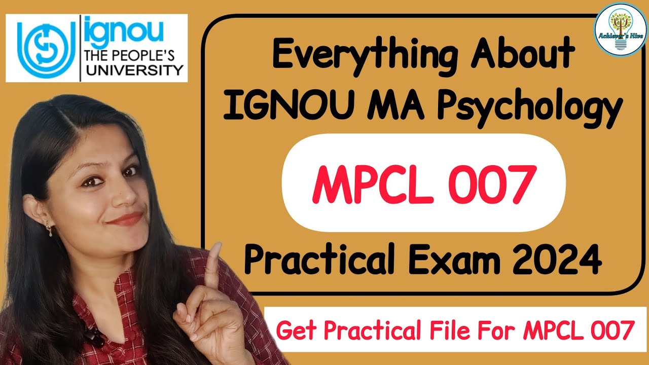 MPCL 007 IGNOU MA Practical Exam #ignou #mpcl007 #mapsychologypractical #mapc #mapsychology