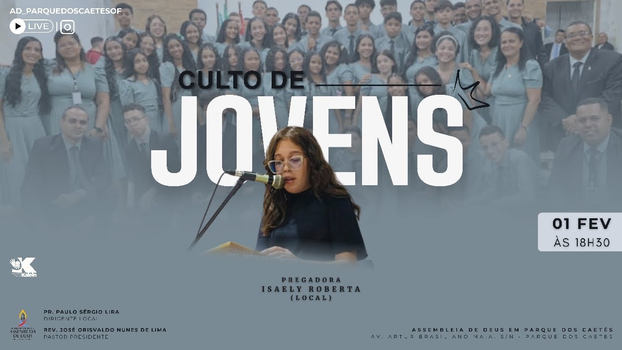 Transmissão ao vivo de Assembleia de Deus Parque Dos Caetés