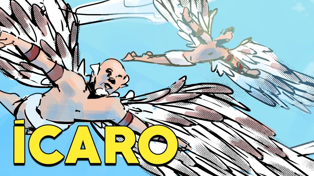 La Ca&iacute;da de &Iacute;caro: Mitolog&iacute;a Griega en Historietas - Mira la Historia - D&eacute;dalo e &Iacute;caro