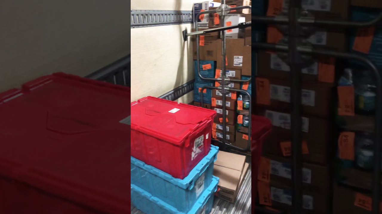 Inside Look Of A Mclane Grocery Trailer Loaded