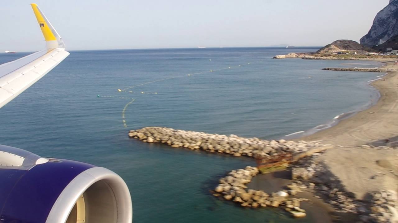 Landing At Gibraltar Airport 1st July 2016
