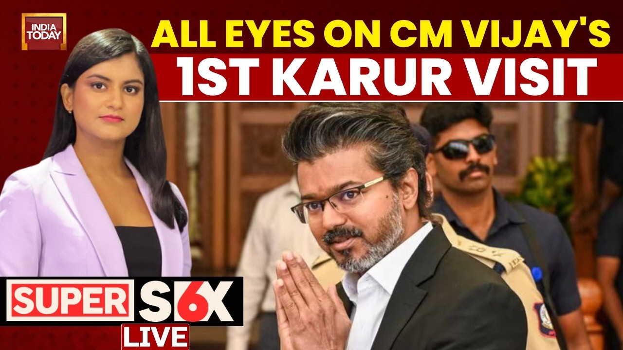 LIVE: CM Vijay Set To Meet Karur Stampede Victim Families | Oppn Slams 'Politically Motivated' Visit