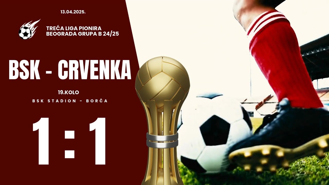 BSK Borca - OFK Crvenka 1:1(1:0) / 19. KOLO TLPB / 13.04.2025 #Ofkcrvenka  #Bsk #Pioniri #Borca