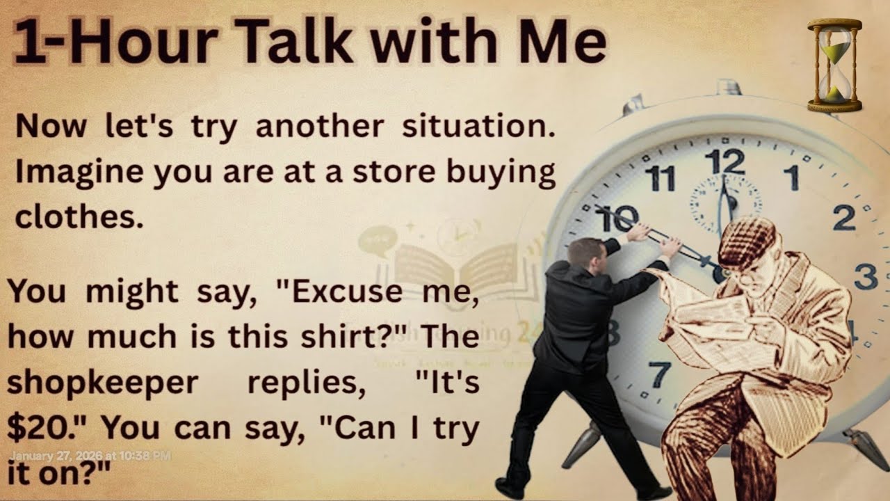 1 Hour ⏰ of Real English Speaking Practice | Learn Naturally ✅ English Subtitles 🔑