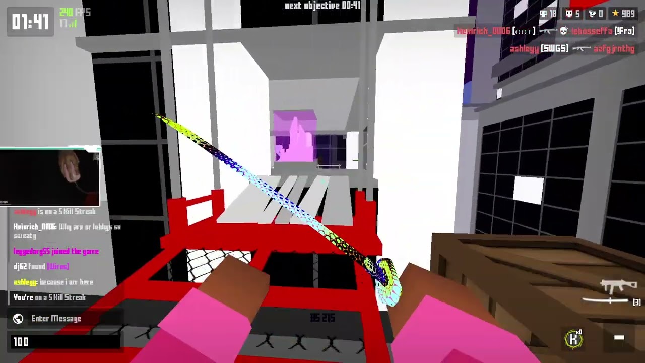 Krunker game play (No nuke bc im bad)