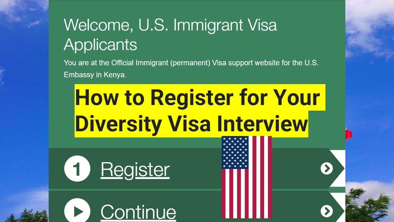 How to  Register for Your Diversity Visa Interview.#usa #immigrationvisa #dvlottery