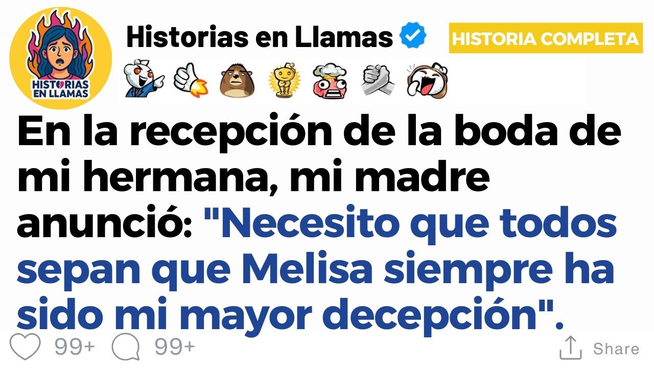 [HISTORIA COMPLETA] En la recepci&oacute;n de la boda de mi hermana, mi madre anunci&oacute;: 