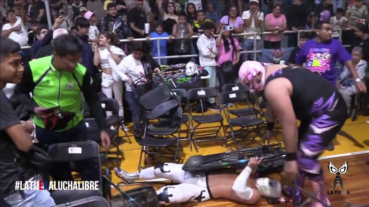 La Máscara, Brazo Cibérnetico Jr y Brazo Celestial Vs Villano V Jr, Difunto I y Rockambole Jr