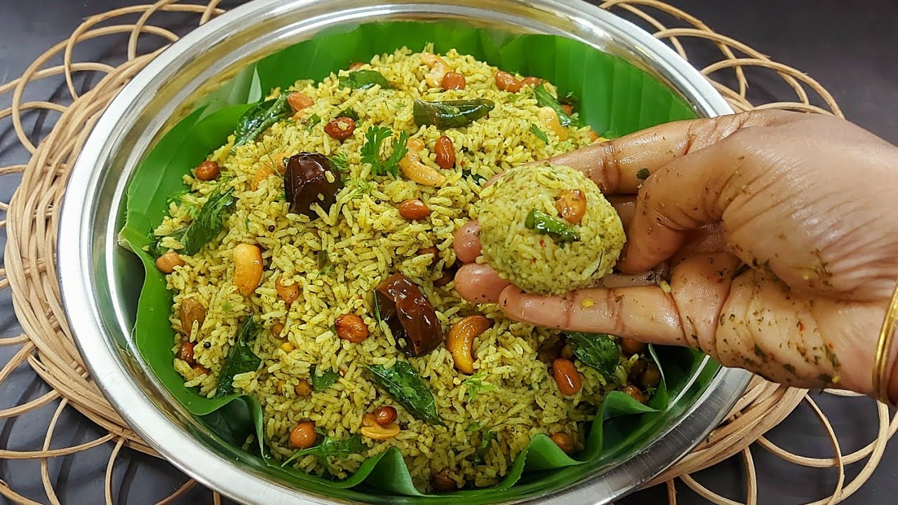 New Method!புளி சாதத்துக்கே Tuff கொடுக்கும் கொத்தமல்லி சாதம்|Secret Masala|LunchBox,Coriander Sadham