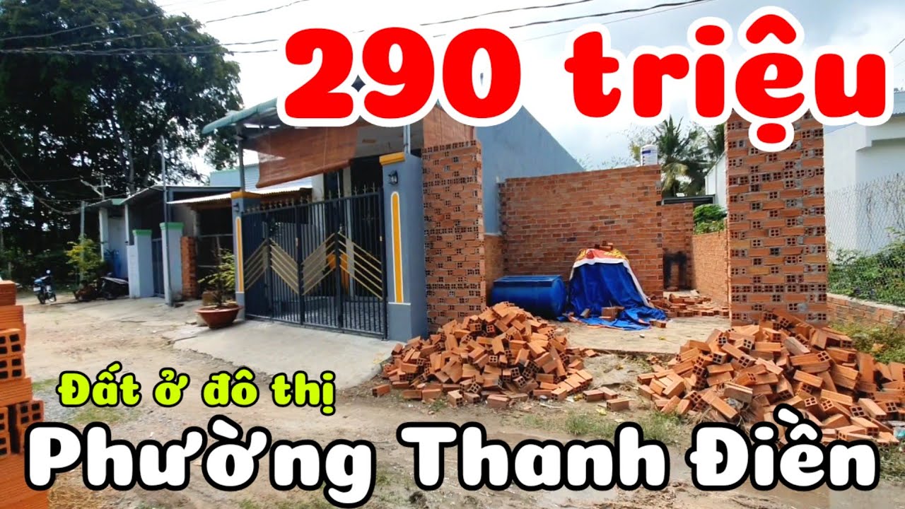 Bán đất có nhà đang xây 6x22 giá 290 triệu ở phường Thanh Điền Tây Ninh cách đường nhựa 250m Chợ 2km