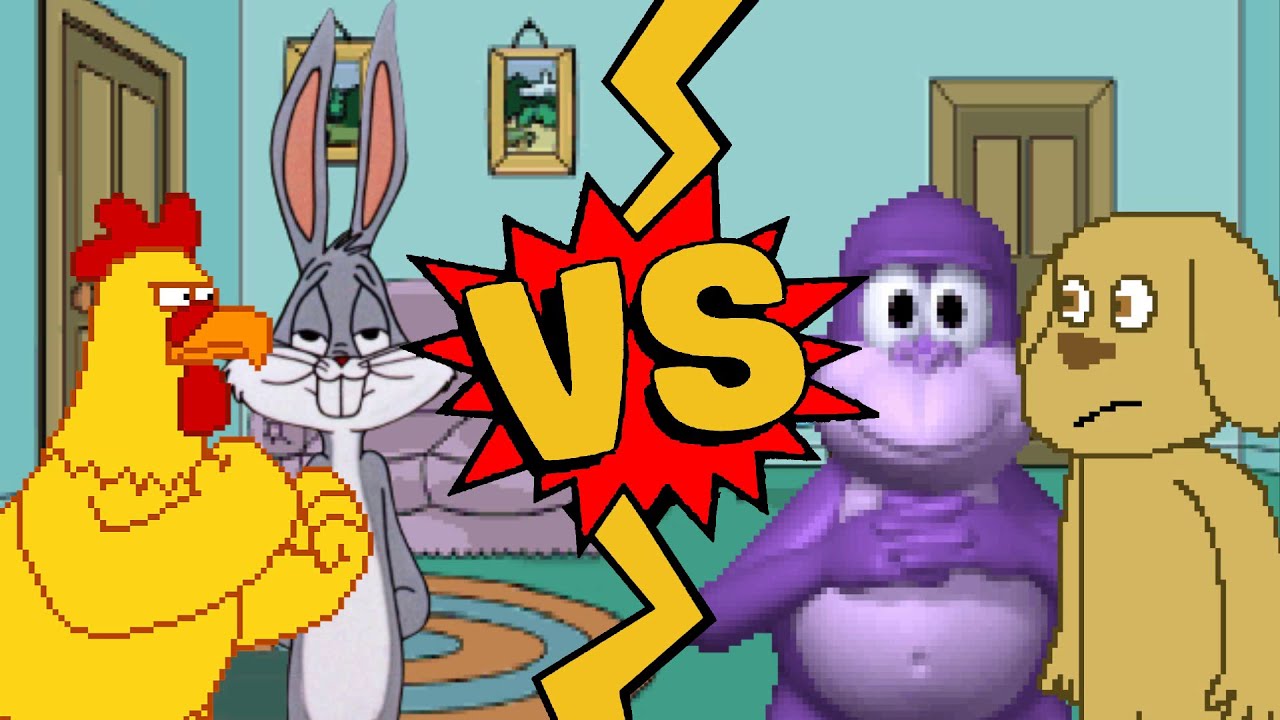 M.U.G.E.N Battles | Ernie the Giant Chicken/Bugs Bunny vs Bonzi Buddy/Talking Ben