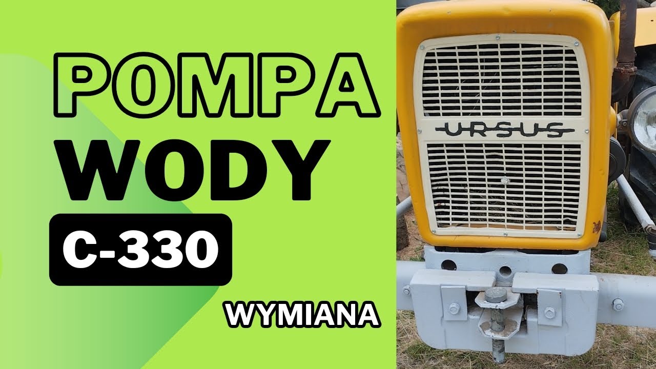 WYMIANA POMPY WODY C-330 URSUS SZUMIĄCE ŁOŻYSKO ORAZ WYCIEK #naprawy #diy #traktor #farming