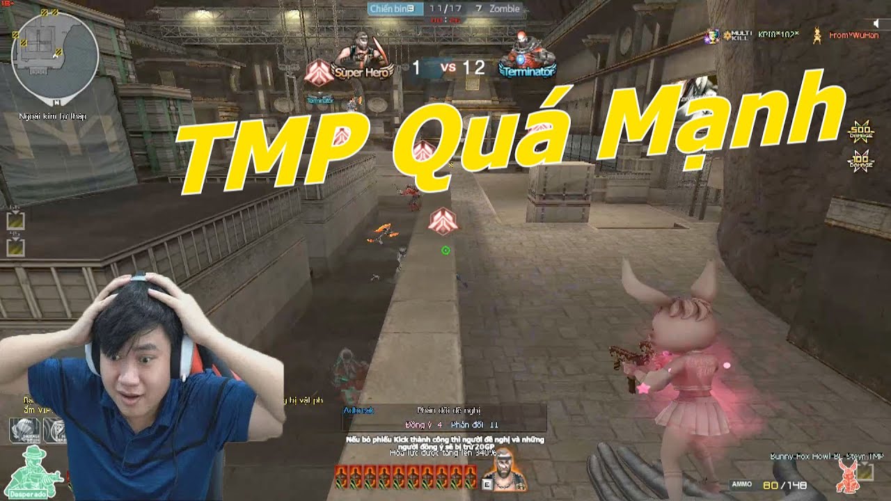 Săn Zombie Cực Đ&atilde; Tay Với TMP - Tiền Zombie v4