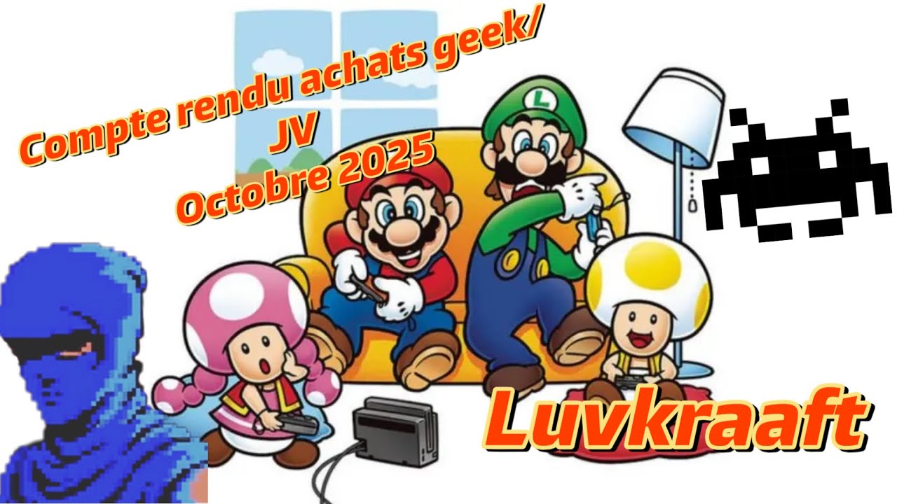 Compte rendu achats jeux vidéo & geek Octobre 2025