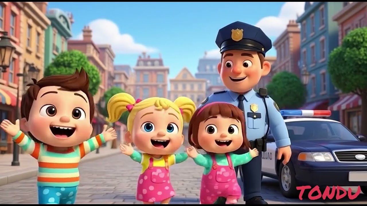 👮‍♂️Be a Hero! Police Song for Kids Hindi |Woo Woo Siren Rhyme #kids #policecar #kidsvideo #trending