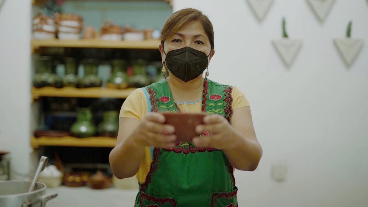 Receta de atole de trigo por Olga Cabrera