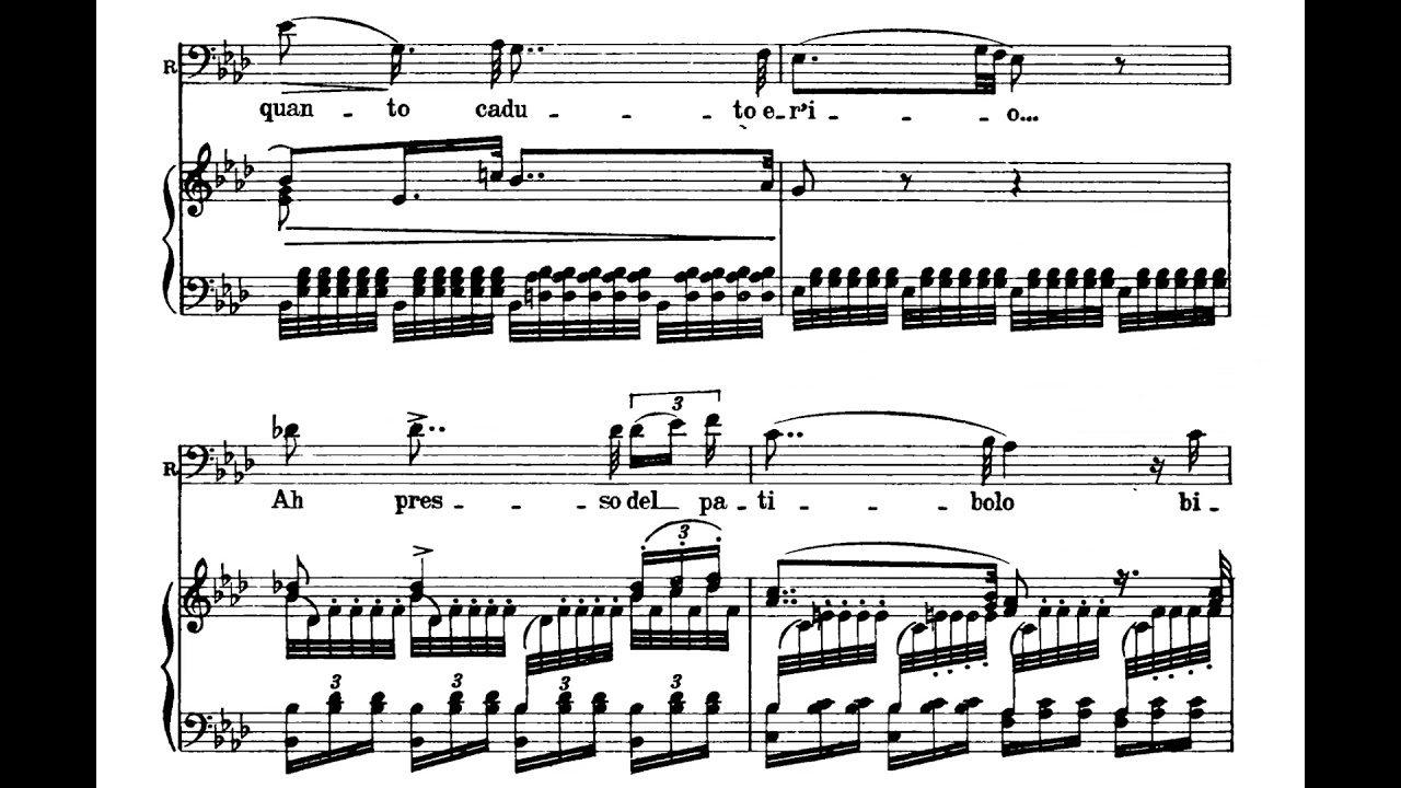 Tutte le feste al tempio... Sì, vendetta; Rigoletto; Anna Moffo & Robert Merrill (with score)