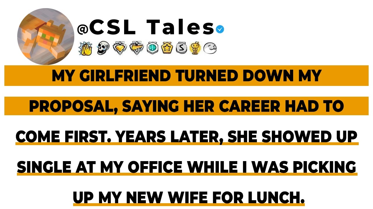 My Girlfriend Turned Down My Proposal, Saying Her Career Had To Come First. Years...// Reddit Story