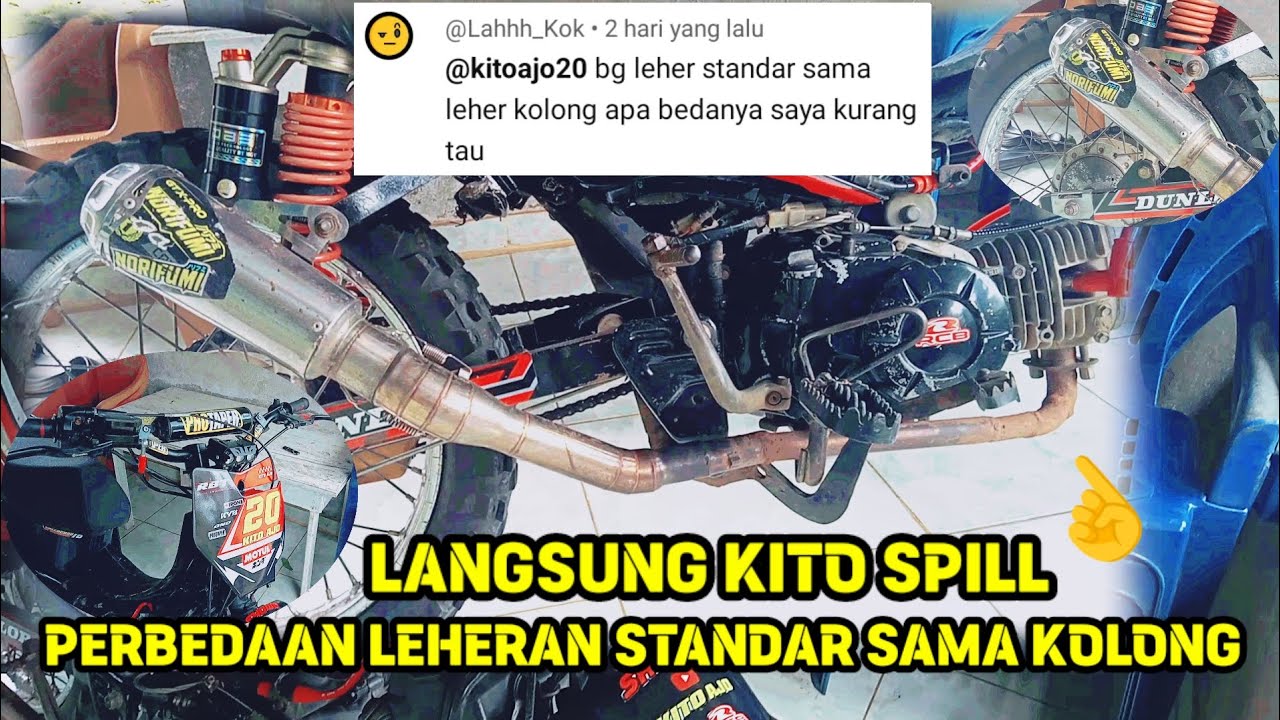 SPIL PERBEDAAN KNALPOT NORIFUMI LEHERAN STANDAR SAMA KOLONG || MODIF RBT REVO ABSOLUTE
