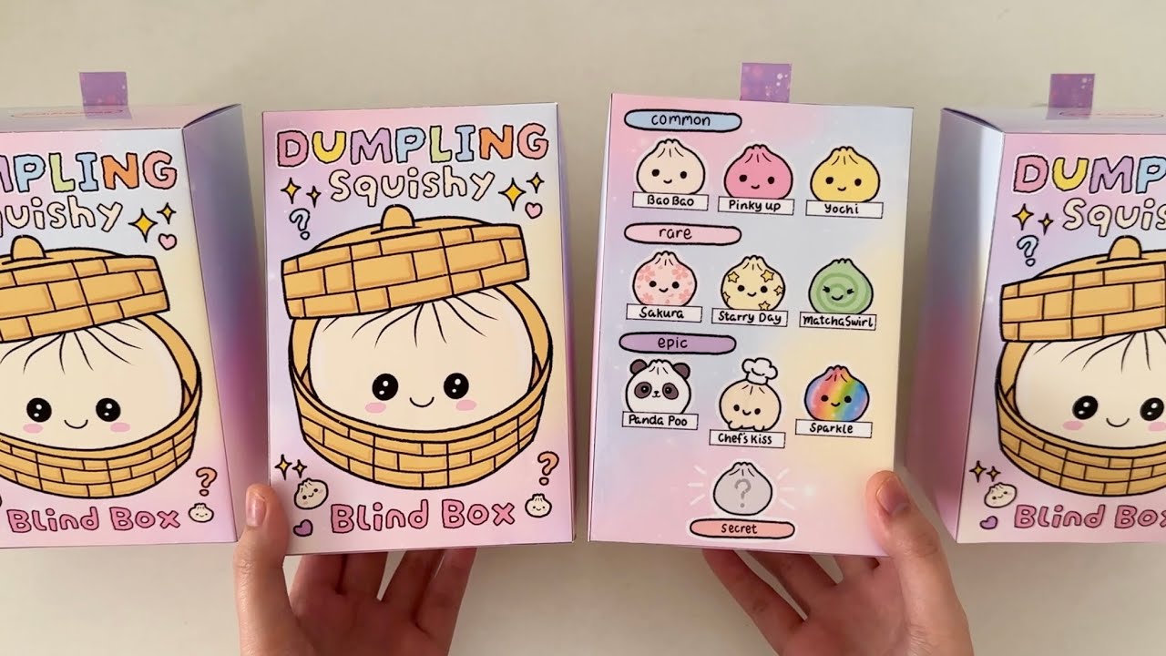 [🥟paper diy🥟] MYSTERY DUMPLING DIY BLIND BOX unboxing! | asmr