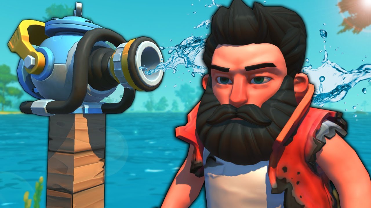 Searching for an Island Base Location & Water Gun! - Scrap Mechanic Survival Gameplay