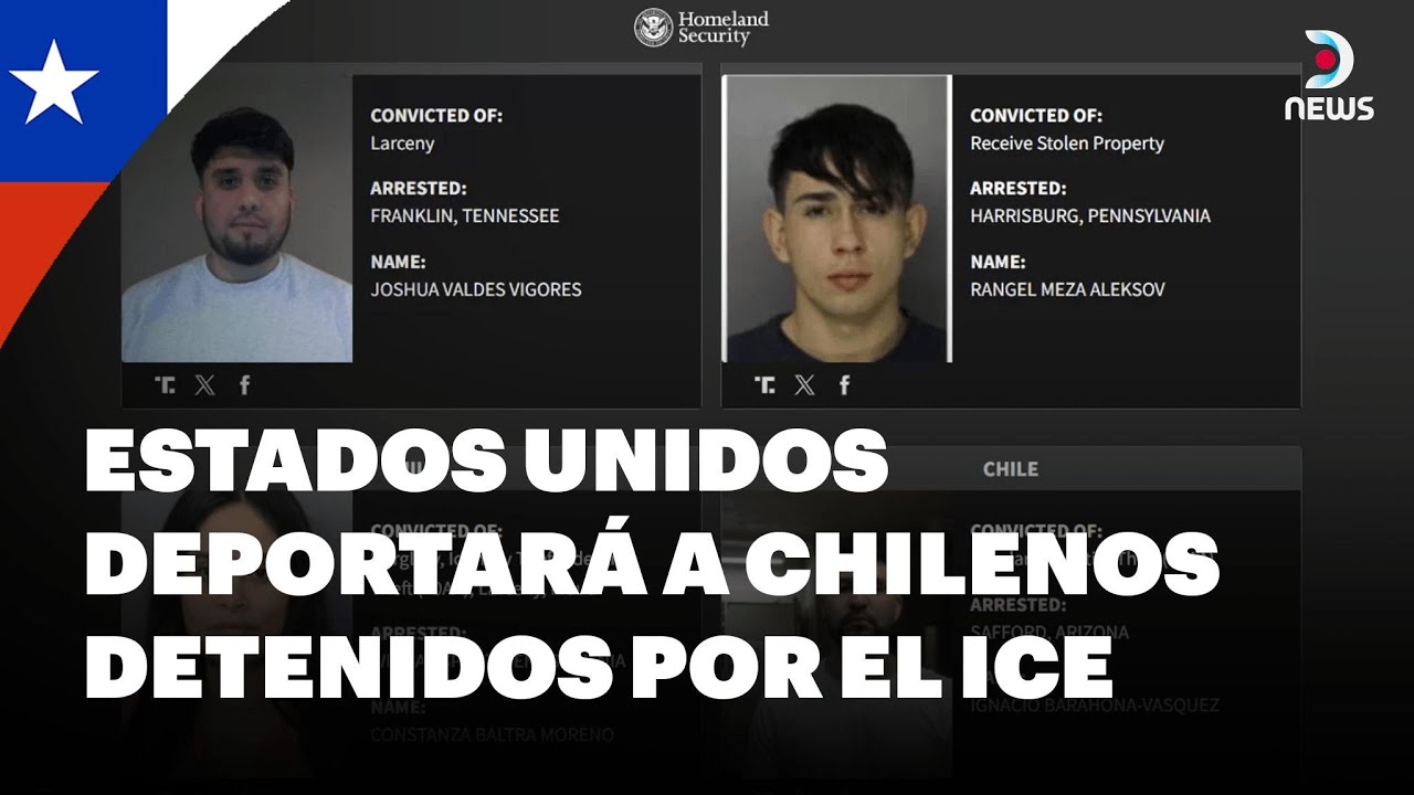 🇨🇱 Estados Unidos deportará a 42 chilenos detenidos por el ICE | DNews