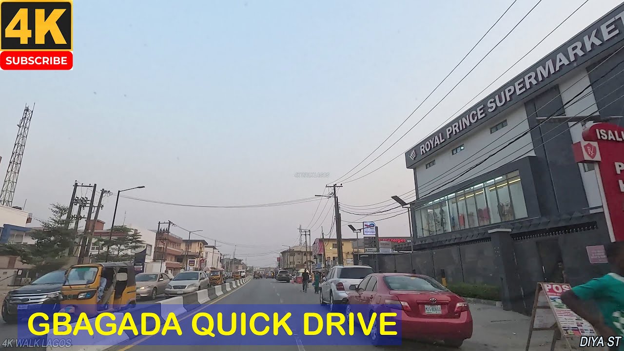 🇳🇬Exploring Gbagada: Quick 4K Drive Through Lagos, Nigeria’s Urban Charm