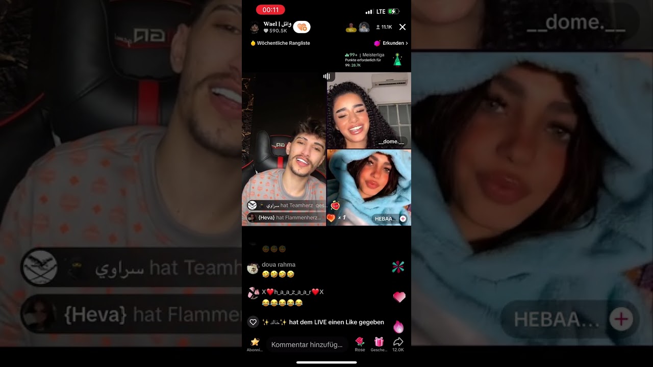 بس وائل مع ديما الفلسطينية🔥🔥🔥🔥لايف اغاني وضحك😂😂😂😂