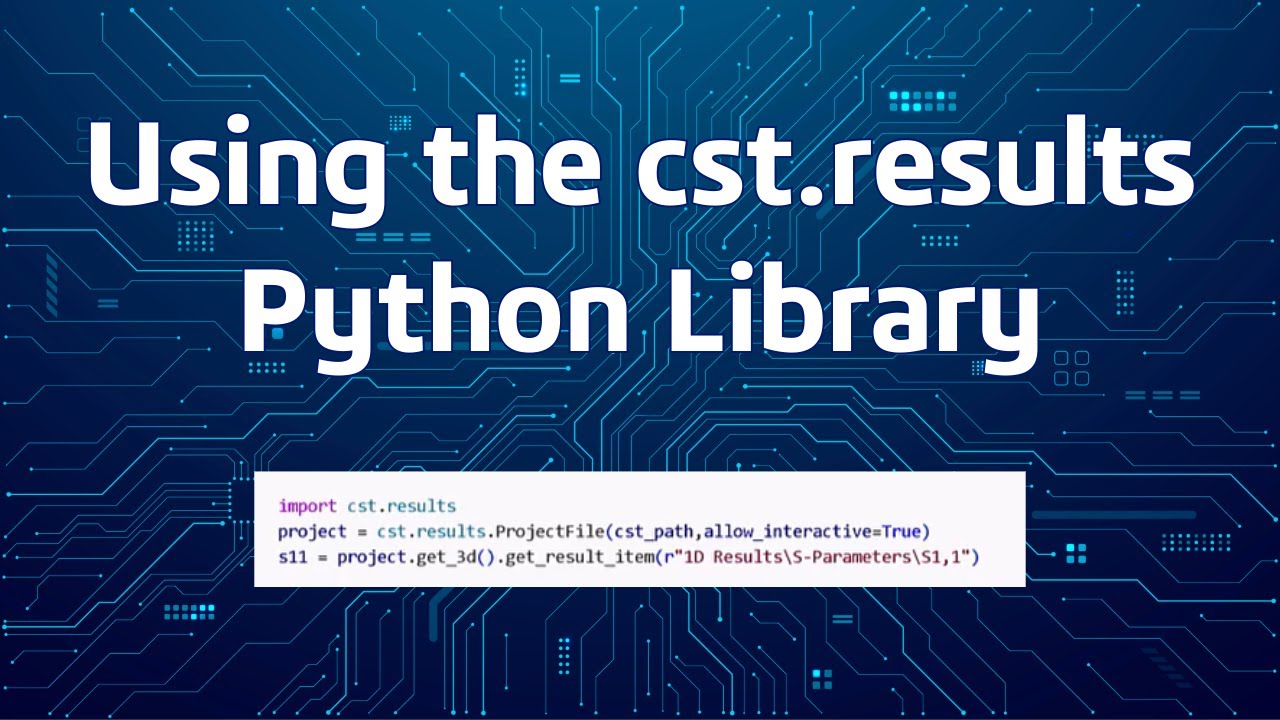 Использование библиотеки Python cst.results