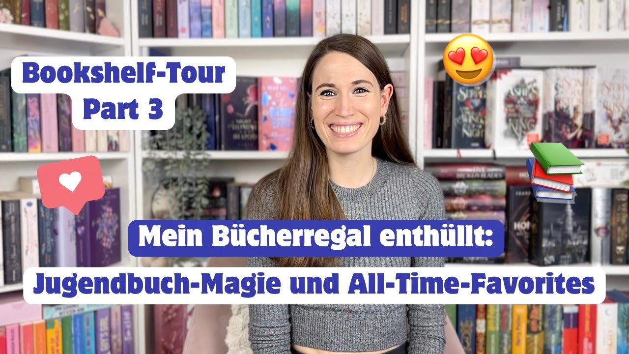 Bookshelf Tour 3: Mein Bücherregal enthüllt – Jugendbuch-Magie & All-Time-Favorites 🥰