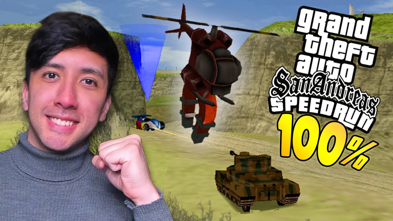 NUEVO RECORD 🔥 HICE EL 100% DEL GTA SAN ANDREAS EN 12:25:15 😲