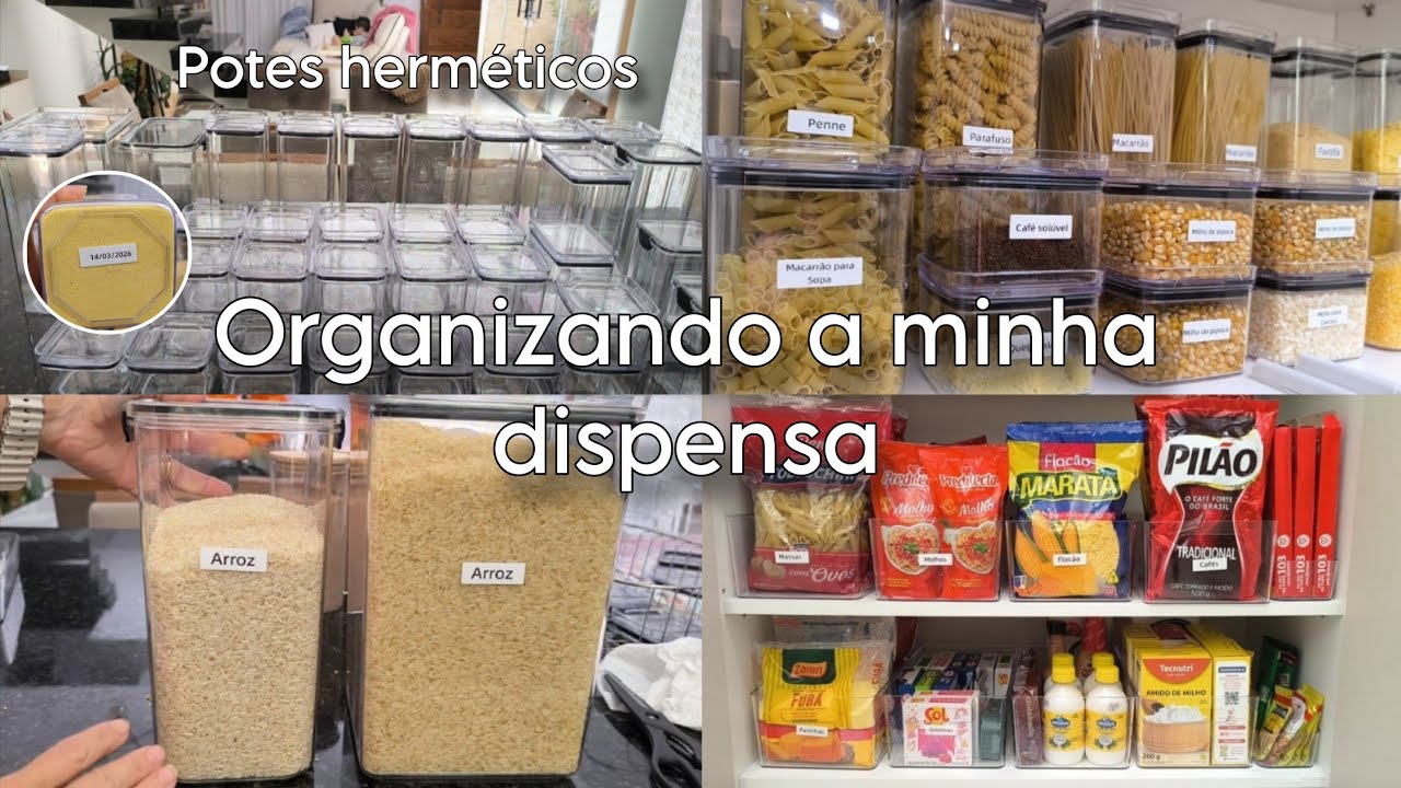 ORGANIZANDO A DISPENSA NOVA 🫙 | dicas de organização | ORGANIZAÇÃO PERFEITA 